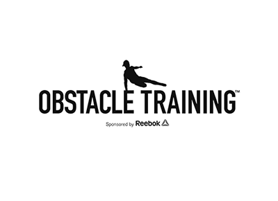 Obstacle Training logo, black and white